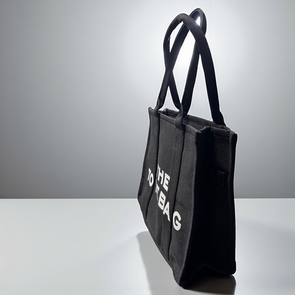 "THE TOTEBAG" Black Canvas Tote – Chic, Spacious & Brand New! 🖤 - Picture 2 of 12